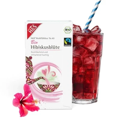 Abbildung von H&amp;S Bio Hibiskusblüte Filterbeutel 20X1,75 g