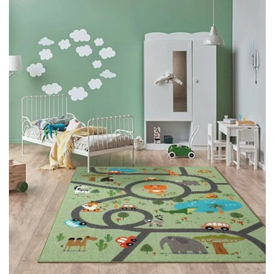 Abbildung von the carpet Teppich Happy Life, rechteckig, Höhe: 4 mm, Life Kinderzimmer Spielteppich pflegeleicht