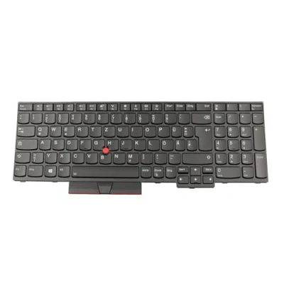Abbildung von Lenovo 01YP692 Original Tastatur DE (deutsch) schwarz/schwarz mit Backlight und Mouse Stick für ThinkPad E580 (20KS/20KT), E585 (20KV), E590 (20NB/20NC)