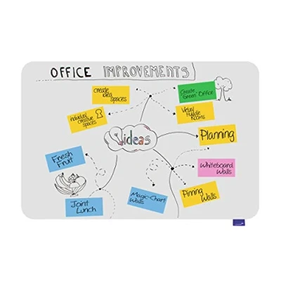 Abbildung von Legamaster Essence Whiteboard weiß 60 x 90cm rahmenlose, beschreibbare Magnetwand mit abgerundeten Ecken FSC® zertifizierte Materialien