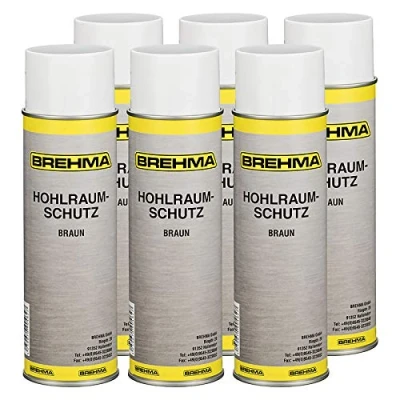 Abbildung von BREHMA 6X Hohlraumschutz Hohlraumversiegelung Spray 500ml Wachs