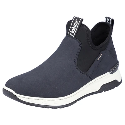 Abbildung von Rieker Slipper, Damen, Größe: 38, Blau Schuhe