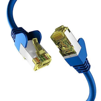 Abbildung von EFB Elektronik CAT6a BLAU 5m Patchkabel S/FTP PIMF
