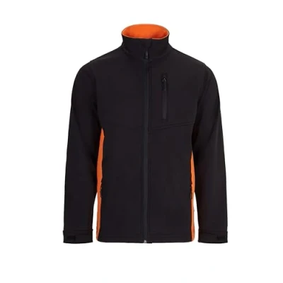 Abbildung von VELILLA Unisex Softshelljacke zweifarbig, Schwarz/Orange, XL
