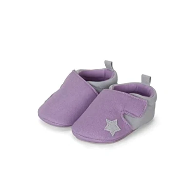 Abbildung von Sterntaler® Babykrabbelschuh Krabbelschuh (1 tlg., Hausschuhe mit süßen Stickmotiven, Babyschuhe weich) Krabbelschuhe Baby Klettverschluss und Anti Rutsch Sohle