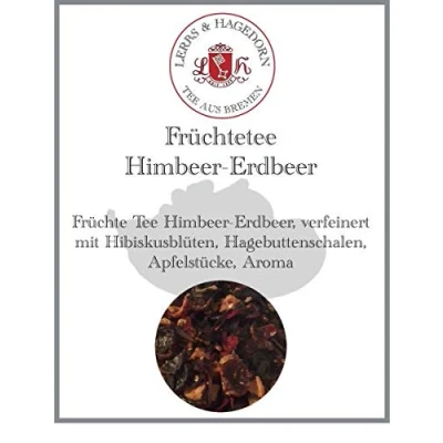 Abbildung von Lerbs &amp; Hagedorn, Früchte Tee Himbeer Erdbeer 250g (ca. 21 Liter) Hibiskusblüten, Hagebuttenschalen, Apfelstücke