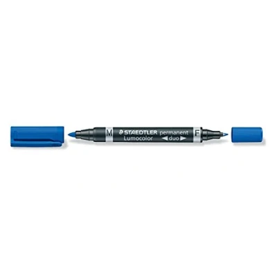 Abbildung von STAEDTLER Lumocolor Permanent Marker duo, blau