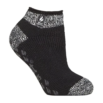 Abbildung von HEAT HOLDERS Damen Socken Kurz Warm Quarter Füßlinge Thermosocken Sneaker mit ABS (37 42, Schwarz (Pisa))
