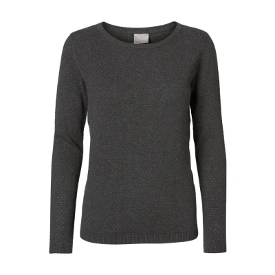 Abbildung von Vero Moda Vmcare Structure LS Oneck GA NOOS Strickpullover grey, Damen, Größe: XS, Grey
