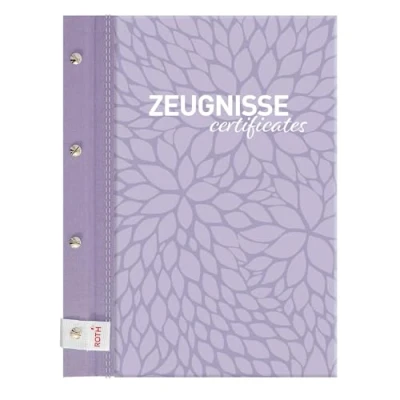 Abbildung von Roth Zeugnismappe Pattern mit Buchschrauben lila Paradise hell