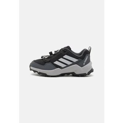 Abbildung von Adidas Terrex AX4S Speed Unisex Hikingschuh für Kinder, Größe: 28, Core black/grey two/grey six Lederimitat/textil