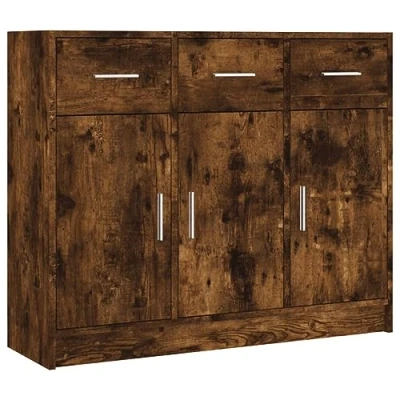 Abbildung von vidaXL Sideboard Räuchereiche 91x28x75 cm Holzwerkstoff (1 St)