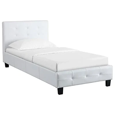 Abbildung von CARO Möbel Polsterbett LIVERPOOL, Einzelbett Bettgestell Designbett 90x200 cm Lattenrost