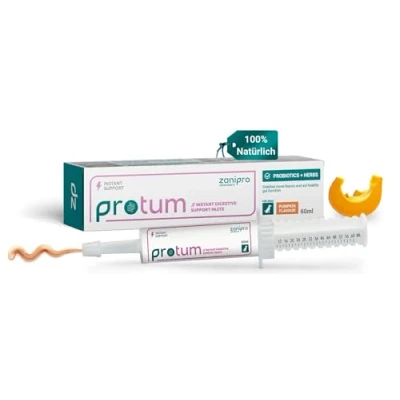 Abbildung von Zanipro Präbiotika Hund &amp; Probiotika Hund, Hunde Paste Tube für Darmkur, Durchfall, Magenschutz, Fester Weicher Stuhl, Verdauung, Probiotika, Darmflora Aufbau, Kürbisgeschmack 60ml