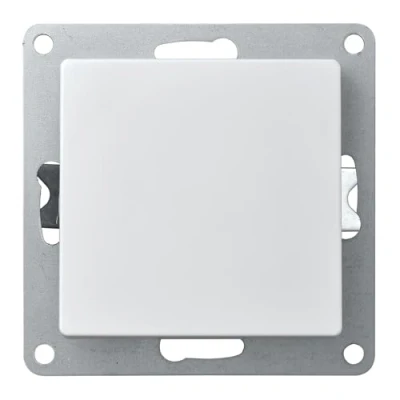 Abbildung von McPower Taster Flair 250V /10A, Unterputz Tastschalter, Schraubanschluss Verbindung, 2.500W, modernes Design für viele Einrichtungsstile, weiß