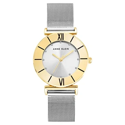 Abbildung von Anne Klein Damen Armbanduhr mit glitzerndem Mesh Akzent