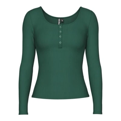 Abbildung von Pieces Pckitte Langarmshirt, Damen, Größe: Medium, Winetasting