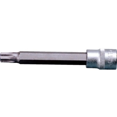 Abbildung von KS TOOLS 911.3977 Steckschlüsseleinsatz DIN 3120, ISO 1174 TB50 Chrom Vanadium Stahl Torx, mit Stirnlochbohrung gerändelt