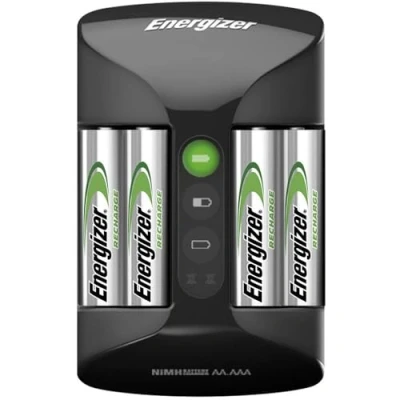 Abbildung von Energizer Pro Charger, Nickel Metallhydrid (NiMH), Überlast, Umgekehrte Polarität, Kurzschluß, AA, AAA, 4 Stück(e), Batterien enthalten