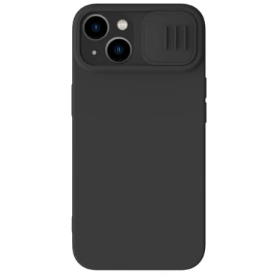 Abbildung von Nillkin CamShield Silky Silikonhülle für Apple iPhone 15 Plus (2023) Schwarz