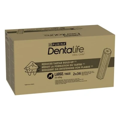 Abbildung von PURINA Dentalife Multipack Hunde Zahnpflege Snacks reduziert Zahnsteinbildung Maxi 72 Stück