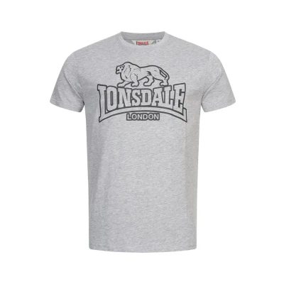 Abbildung von Lonsdale Allanfearn Tshirt print, Herren, Größe: XXL, Marl grey black