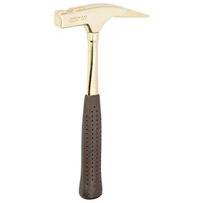 Abbildung von Picard Typ 298 vergoldet Latthammer 600 gramm Kopfgewicht, geraute Bahn, Zimmererhammer mit Magnetischem Nagelhalter Zimmermannshammer Anti Vibration Griff,