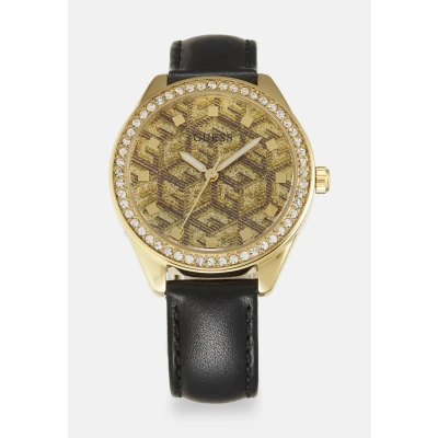 Abbildung von Guess Gloss Uhr goldcoloured, Damen, Größe: One Size, Gold coloured