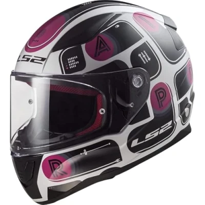 Abbildung von LS2, Integralhelme motorrad RAPID brick black pink, M