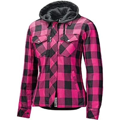 Abbildung von Held Lumberjack II Damen Motorrad Textiljacke (Black/Pink,XL)