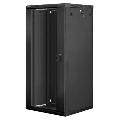 Abbildung von Lanberg Rack Gehäuse wandmontierbar schwarz, RAL 9004 27U 19
