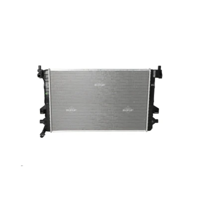 Abbildung von NRF 58471 Kühler, Motorkühlung Aluminium 620 398 16 mit Dichtring Kühlrippen gelötet VOLKSWAGEN: Golf 7 Schrägheck, Variant, Passat B8 Variant
