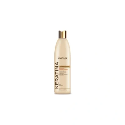 Abbildung von Kativa Keratina Balsam 550 ml Wiederaufbau, Weichheit und Glanz Haarspülung mit hydrolysiertem Keratin Ceramiden geschädigtes Haar
