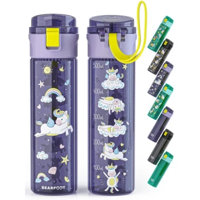 Abbildung von BEARFOOT Trinkflasche Kinder, leichte Wasserflasche Einhorn
