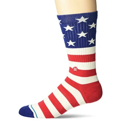 Abbildung von Stance THE Fourth CREW Socken, Herren, Größe: 43 47, Red