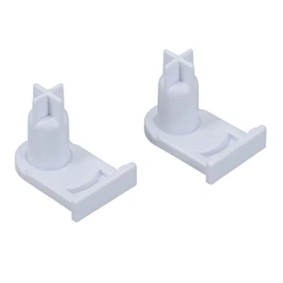 Abbildung von DL pro 2x Türscharnierbuchse für Bosch Siemens 00169301 169301 Miele 5384490 Buchse Sockel Achse Kühlschrank Gefrierschrank Scharnier 25x15mm Kunststoff Weiß