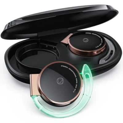 Abbildung von On Ear Kopfhörer Bluetooth V5.3, Open Kabellos Buetooth, Clip Sport Headset mit 4 Mikrofon, Comfort Fit Ohrhaken Ohrhörer