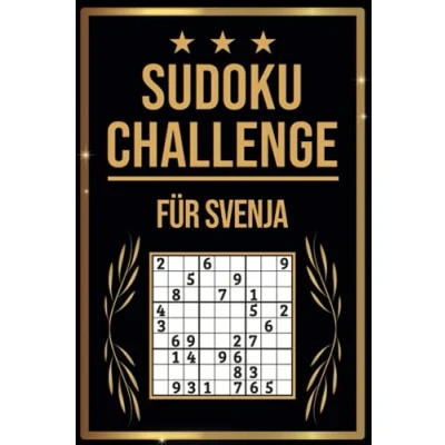 Abbildung von Sudoku Challenge für Svenja: Buch I 300 Rätsel inkl. Anleitungen &amp; Lösungen Leicht bis Schwer A5 Tolles Geschenk Svenja