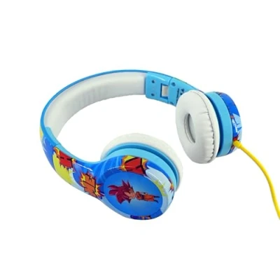 Abbildung von Teknofun Dragon Ball Super Kopfhörer Goku und Beerus Klappbares Headset 3,5 mm Klinkenanschluss Verstellbares Stirnband Himmelblau Für Kinder Erwachsene