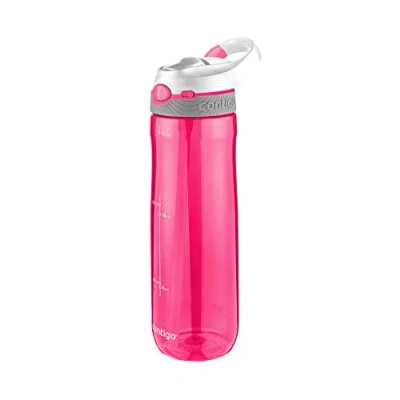 Abbildung von Contigo Ashland Autospout Trinkflasche mit Strohhalm, große BPA freie Kunststoff Wasserflasche, auslaufsicher und nachhaltig, Outdoor Sportflasche für Fahrrad, Joggen, Wandern, Arbeit, Schule, 720 ml
