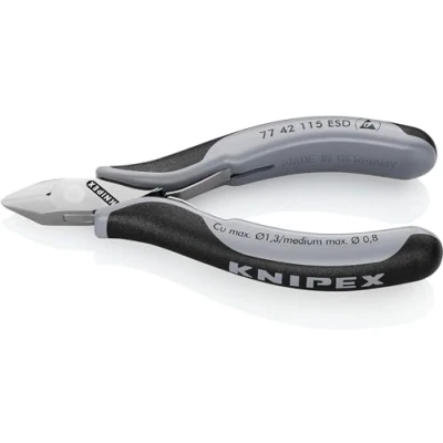 Abbildung von Knipex KP 7742115ESD, Diagonale Zange, 1,1 cm, 1,4 7 mm, 1,3 Schutz vor elektrostatischer Entladung (ESD)
