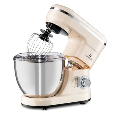 Abbildung von Klarstein Küchenmaschine mit Kochfunktion, 1200 W, 4 l Schüssel, Knetmaschine Teigmaschine Teigknetmaschine Standmixer