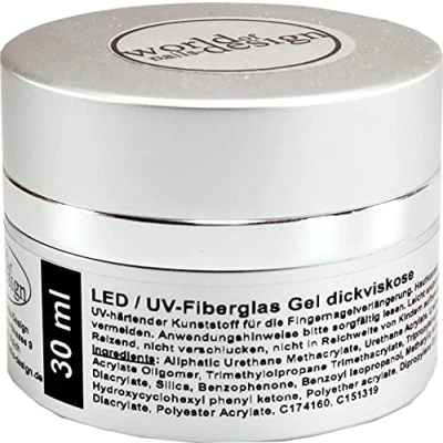 Abbildung von World of Nails Design UV Gel StudioLine LED/UV Fiberglas klar dickviskose 30ml