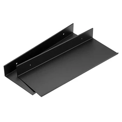 Abbildung von SUMNACON Set mit 2 wandmontierten schwebenden Regalen, Aluminiumlegierung, Wandregal, Badezimmer, Organizer, Regal, Heimdekoration, Regal für Wohnzimmer, Büro, Schlafzimmer, Küche (30 cm, weiß)
