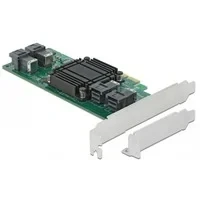 Abbildung von PCI Express x8 Karte zu 4 x intern SFF 8643 NVMe LP, Controller