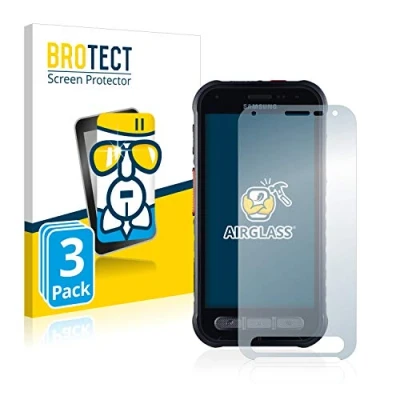 Abbildung von BROTECT Schutzglas für Samsung Galaxy XCover FieldPro (3 Stück) Schutzfolie Panzer Folie Glas [Extrem Kratzfest 9H, Anti Fingerprint,