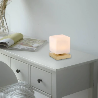 Abbildung von Paul Neuhaus Tischleuchte DADOA, LED fest integriert, Warmweiß, LED, dimmbar über Touchdimmer