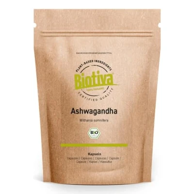 Abbildung von Biotiva Ashwagandha Kapseln Bio 300 g
