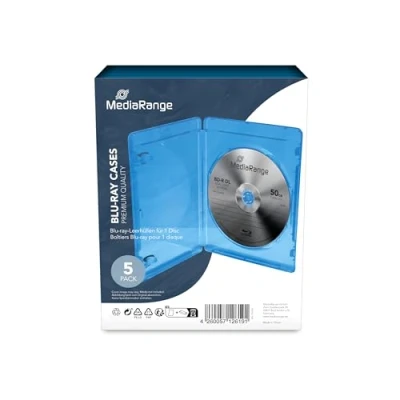 Abbildung von MediaRange BOX38 BD Leerhülle (für 1 BluRay, 5 Stück) blau
