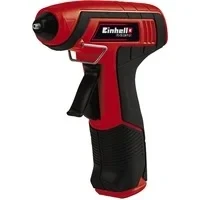 Abbildung von Einhell Heißklebepistole TC CG 3,6/1 Li, (mit Akku, Ladegerät, 4 Heißklebestifte, Metallbox), mit Metallbox
